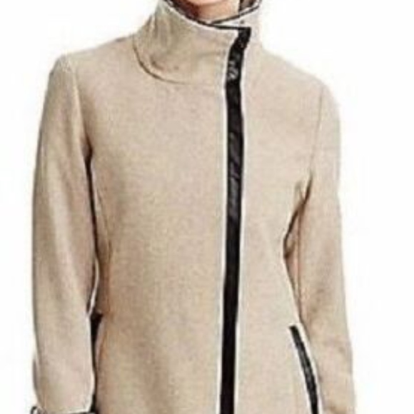calvin klein oatmeal coat